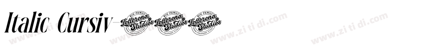 Italic Cursiv字体转换